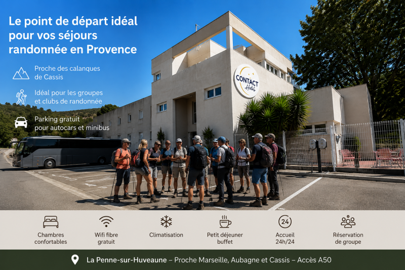 Randonnées aux alentours du Contact Hotel Marseille Aubagne